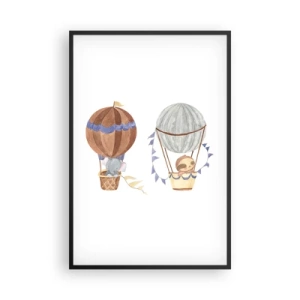 Poster in cornice nera - Amici in viaggio - 61x91 cm