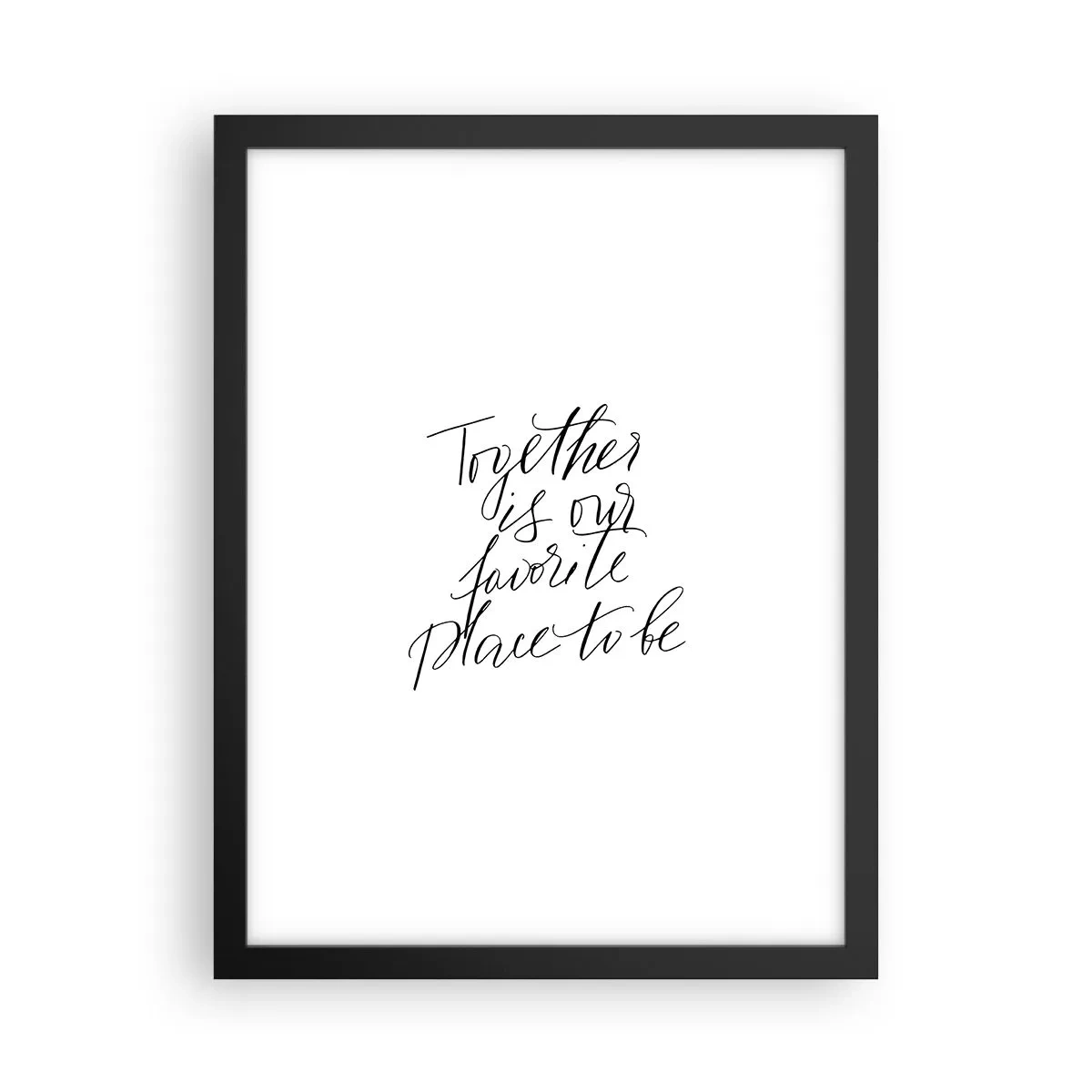 Poster in cornice nera - Anche tu lo senti? - 30x40 cm