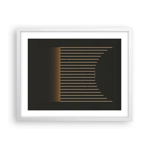 Poster in cornice bianca - Esaminare l'oscurità - 50x40 cm