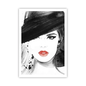 Poster - Donna in nero - 70x100 cm