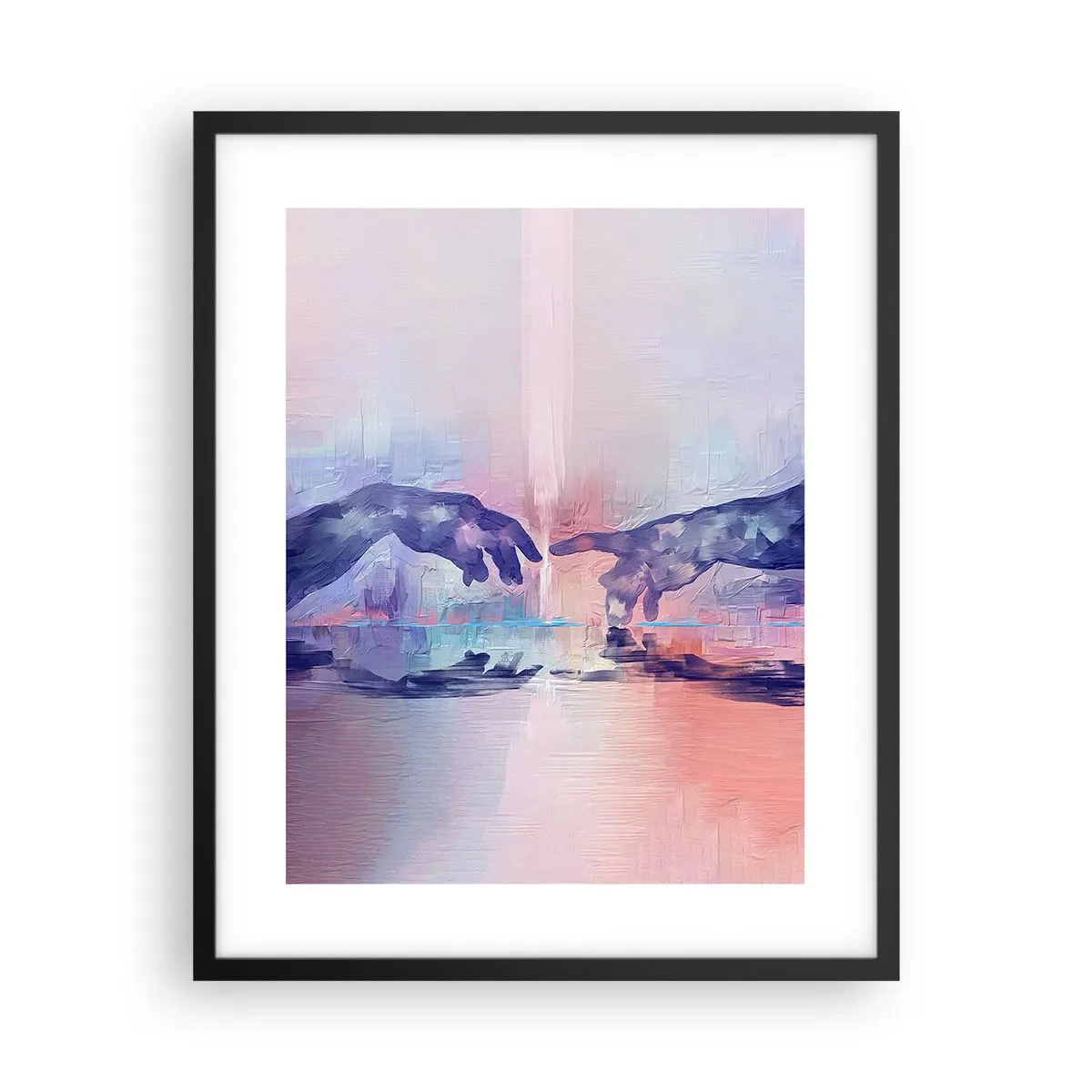 Poster in cornice nera - La scintilla divina della vita - 40x50 cm