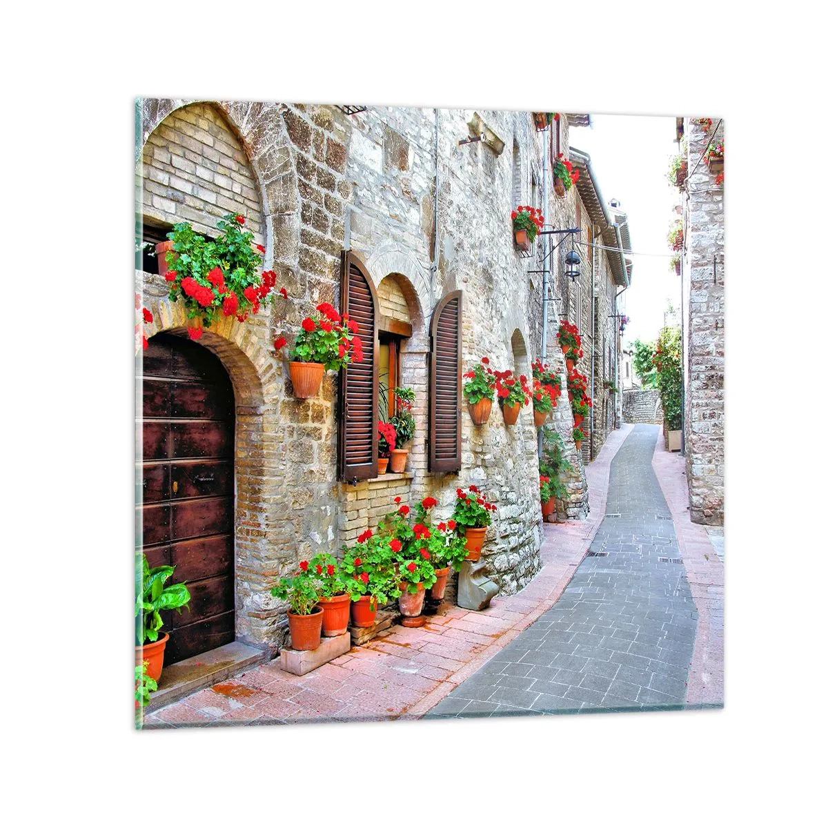 Quadro su vetro - Atmosfera italiana - 70x70 cm