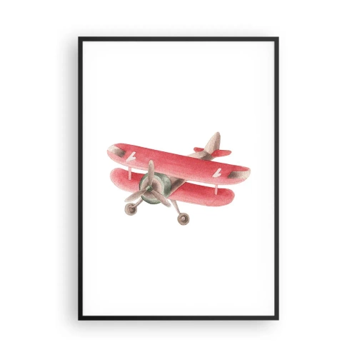 Poster in cornice nera - Pronto a volare alto - 70x100 cm