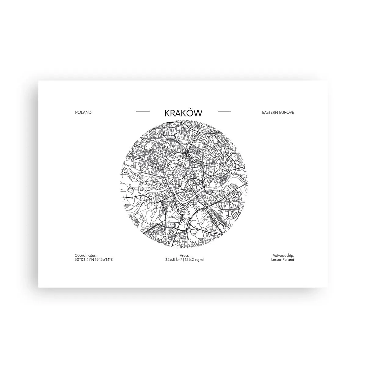 Poster - Anatomia di Cracovia - 70x50 cm