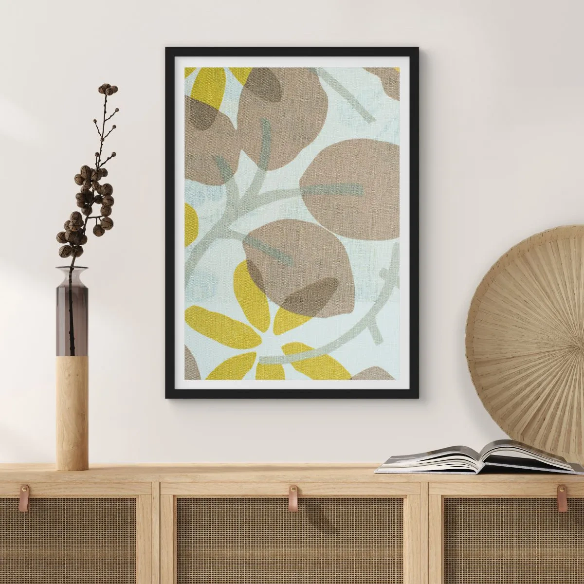 Poster in cornice nera - Composizione sotto al sole - 70x100 cm