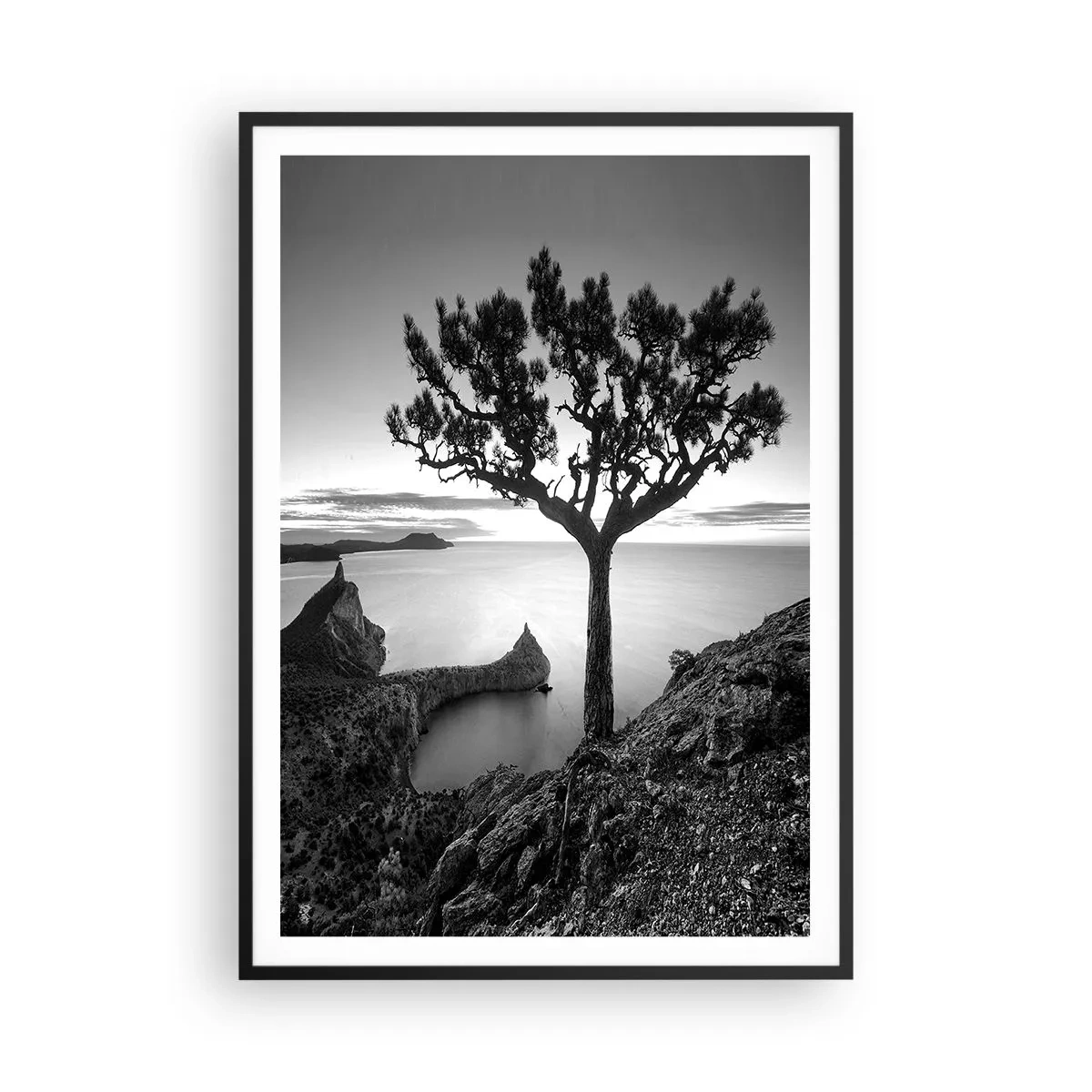 Poster in cornice nera - Pace fino all'orizzonte - 70x100 cm