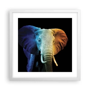 Poster in cornice bianca - Eccentrico, non strano - 40x40 cm