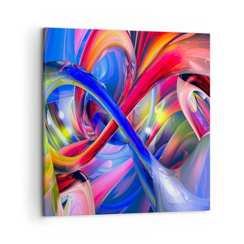 Quadro su tela - Stampe su Tela - La danza dei colori - 50x50 cm