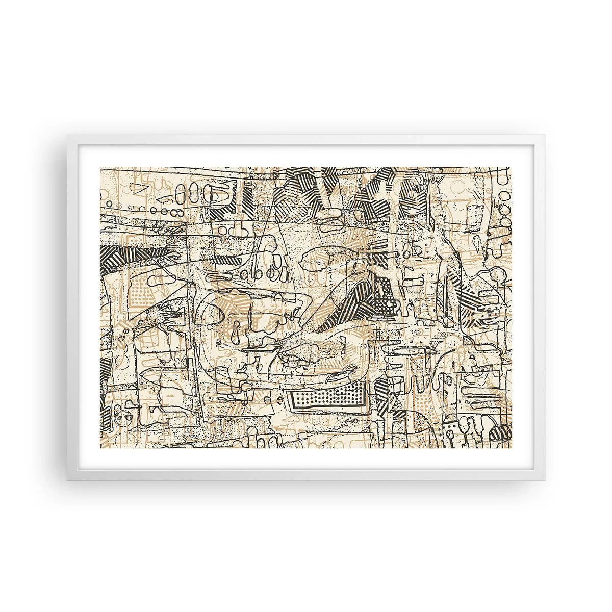 Poster in cornice bianca - In attesa di essere decifrato - 70x50 cm