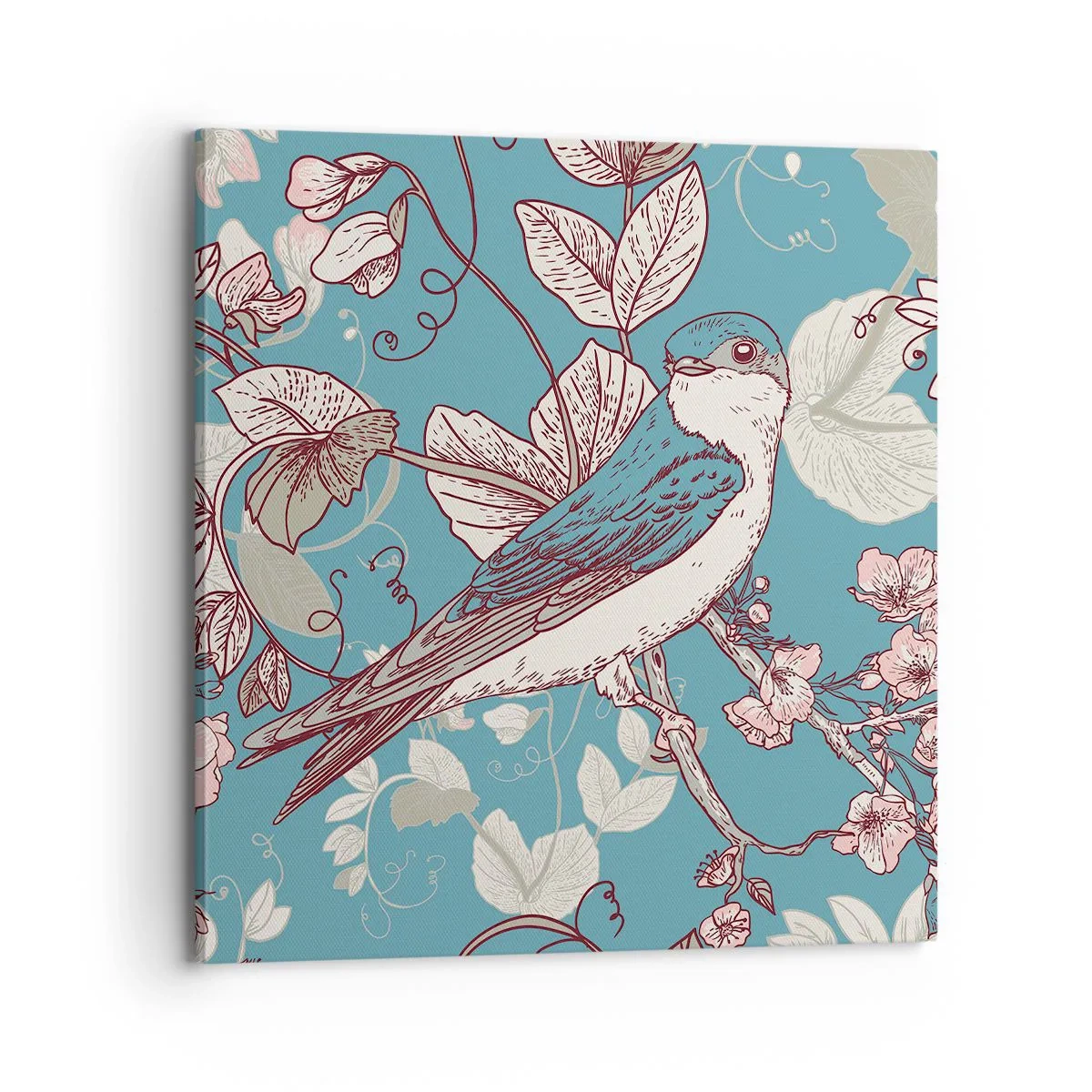 Quadro su tela - Stampe su Tela - Sul pioppo riflessi e cinguettii - 70x70 cm