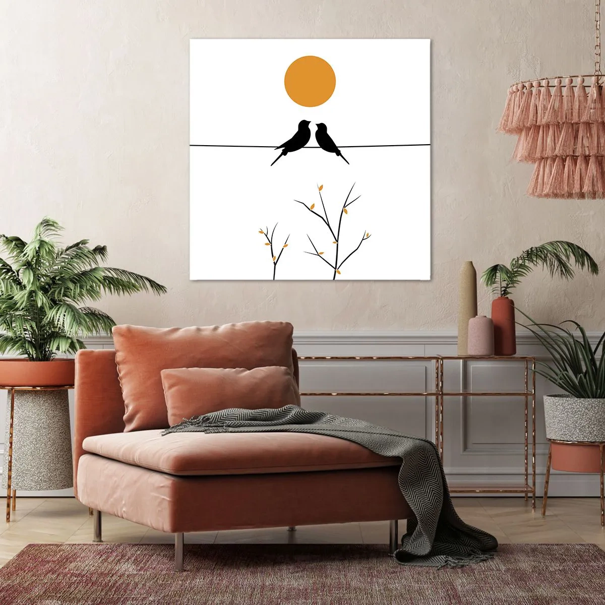 Quadro su tela - Stampe su Tela - Sera da usignoli - 60x60 cm