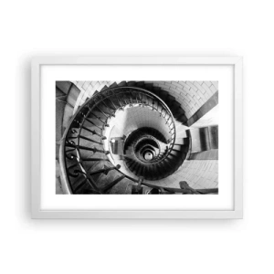 Poster in cornice bianca - Ancora più in alto - 40x30 cm