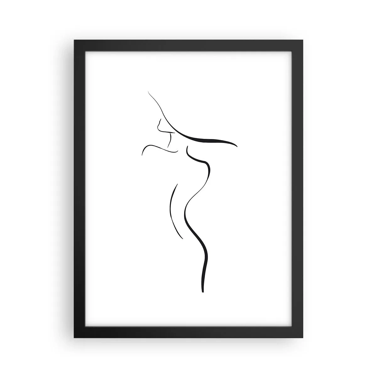 Poster in cornice nera - Inafferrabile come un'onda - 30x40 cm