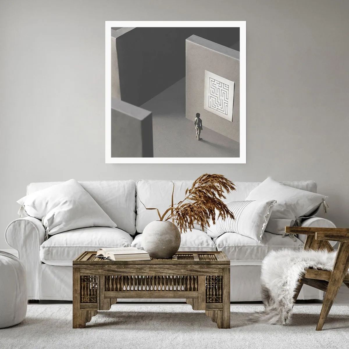 Poster - Ma dove mi trovo? - 60x60 cm