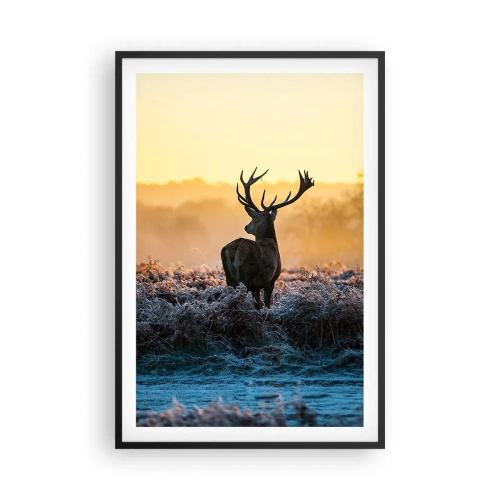 Poster in cornice nera - Incoronato nelle sue terre - 61x91 cm