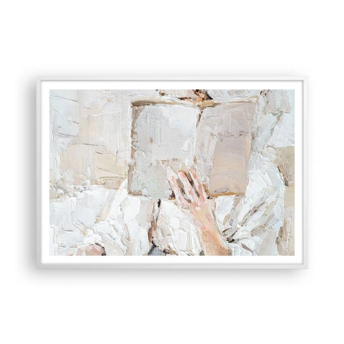 Poster in cornice bianca - In un altro mondo - 100x70 cm