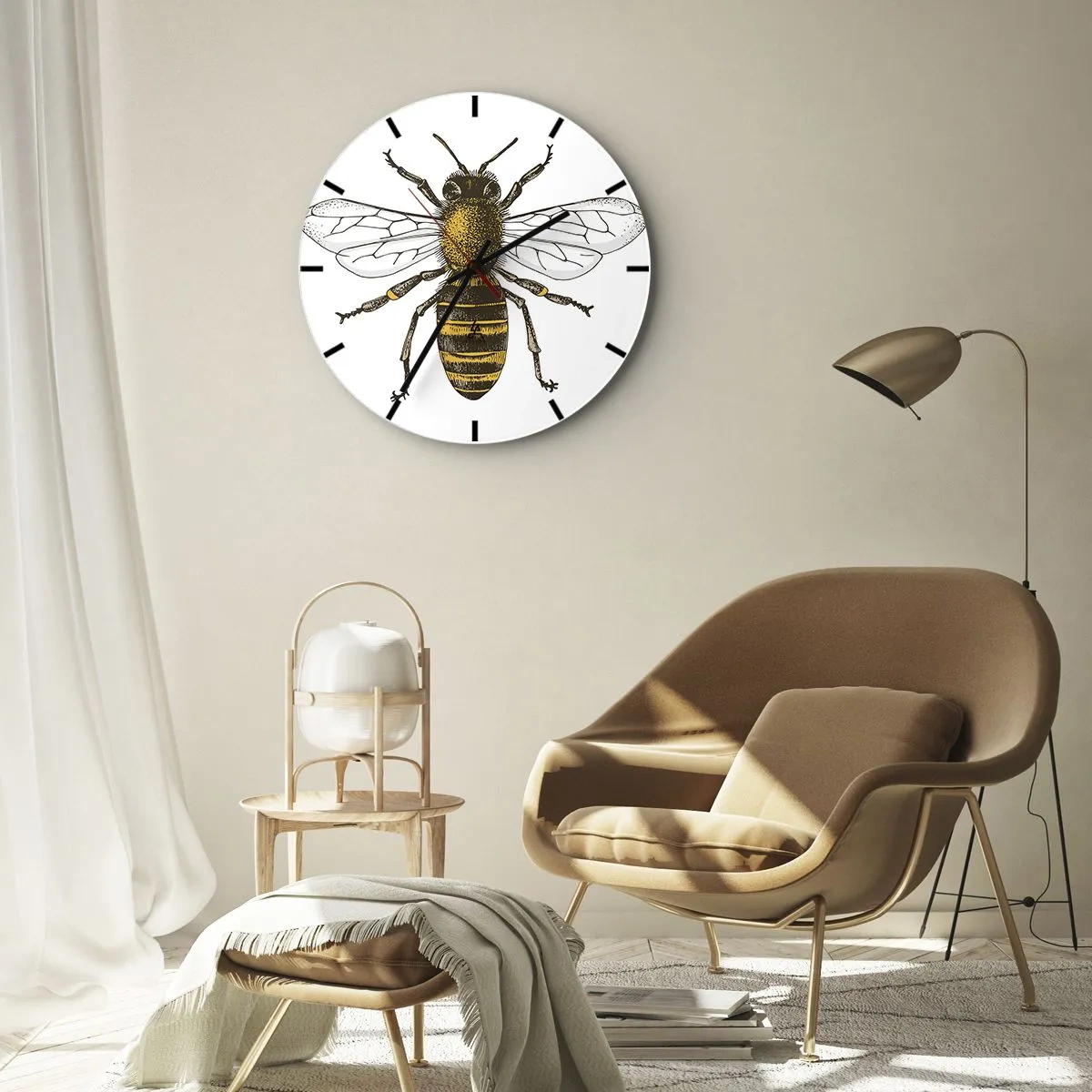 Orologio da parete - Orologio in Vetro - Bella e buona - 30x30 cm