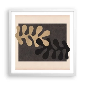 Poster in cornice bianca - Assenza e completamento - 50x50 cm