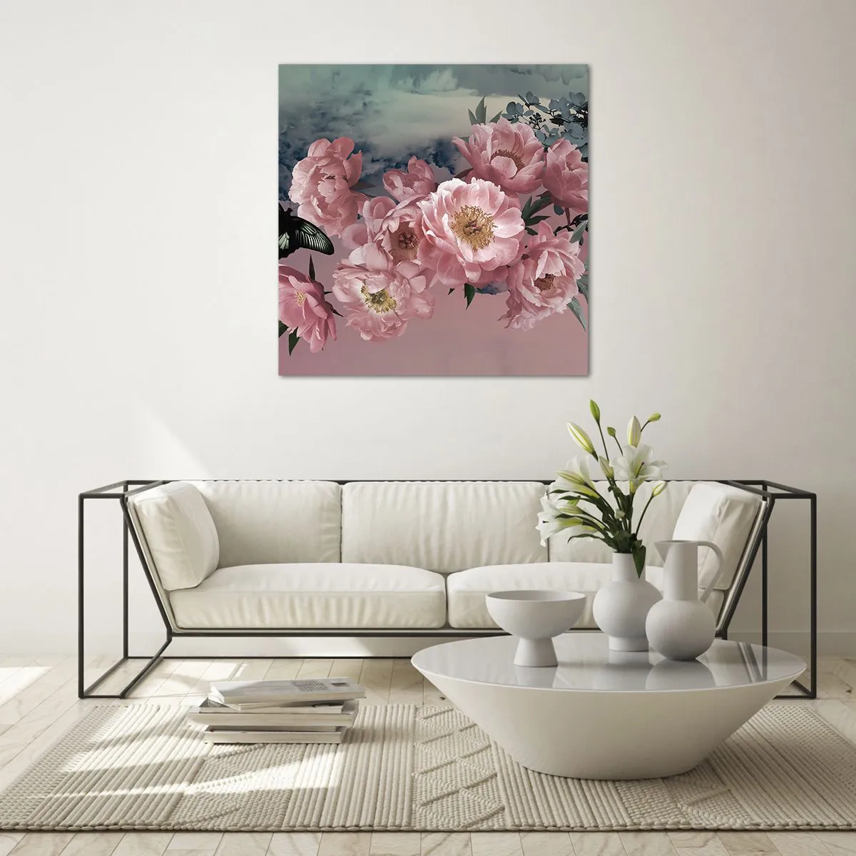 Quadro su vetro - L'apice della romanticità - 30x30 cm