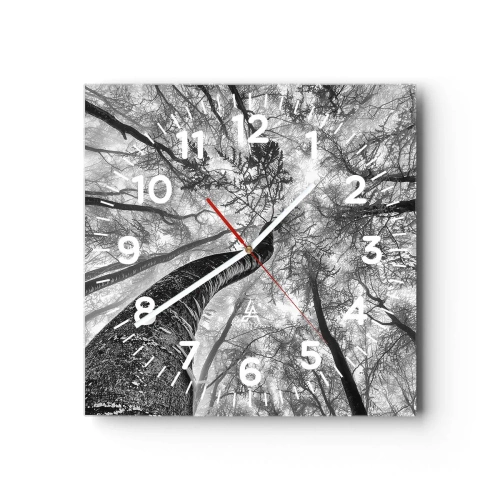 Orologio da parete - Orologio in Vetro - La corsa verso la luce - 30x30 cm