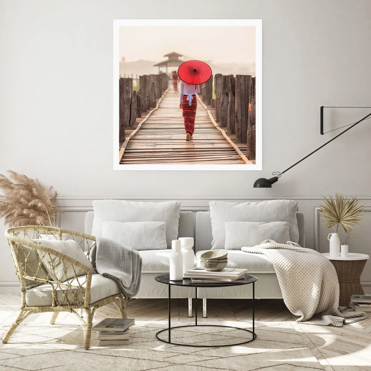 Poster - Sul vecchio ponte - 50x50 cm