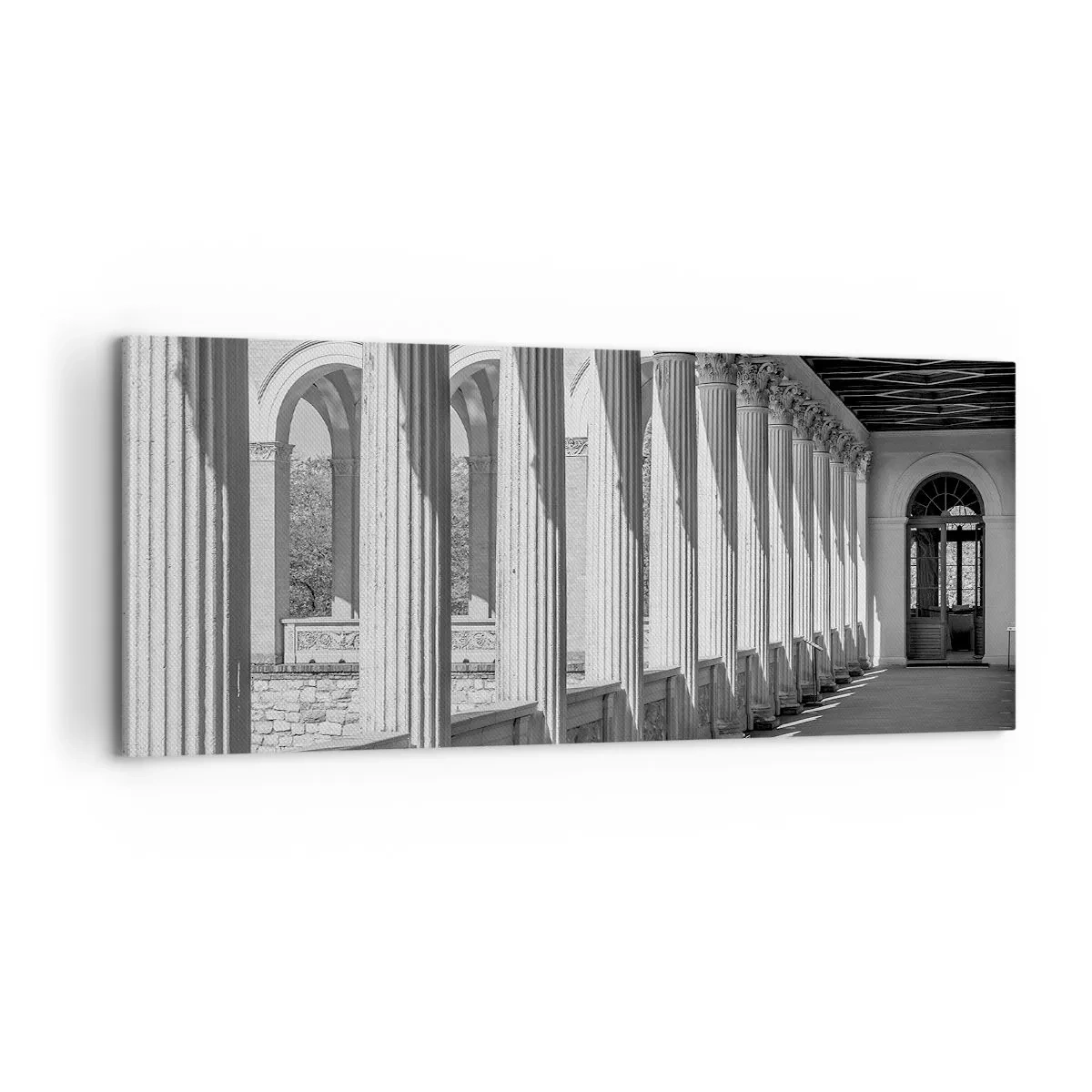Quadro su tela - Stampe su Tela - Portico soleggiato - 100x40 cm
