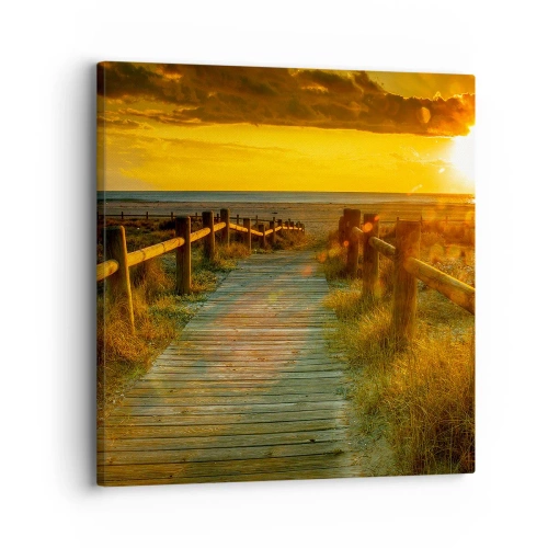 Quadro su tela - Stampe su Tela - Immerse nell'oro vecchio - 30x30 cm