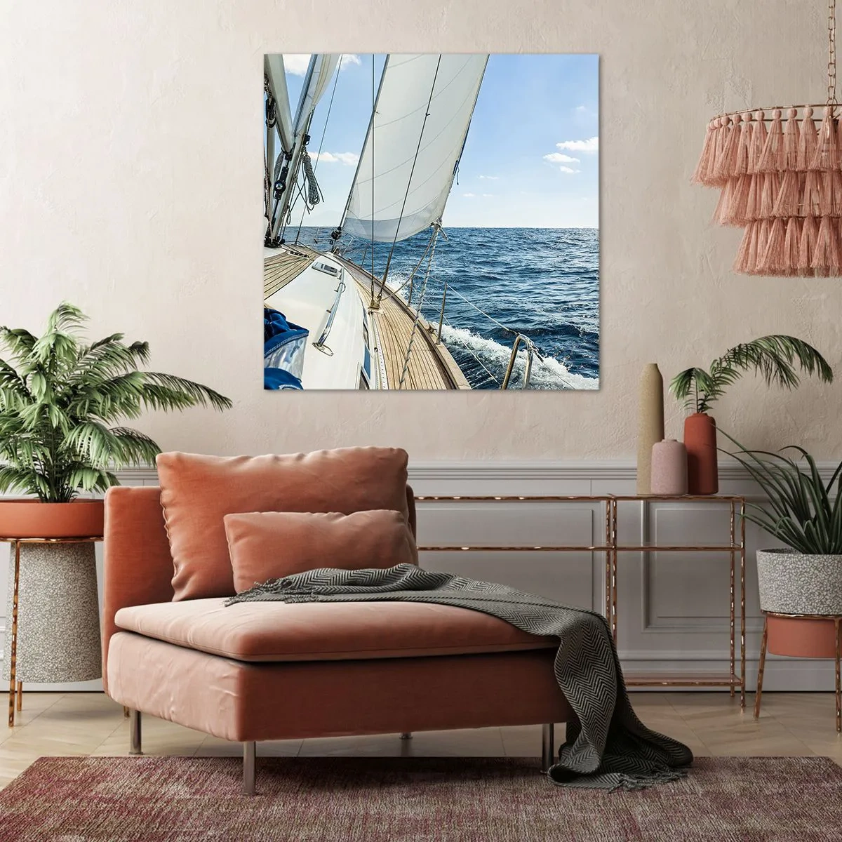 Quadro su tela - Stampe su Tela - Benvenuta avventura - 70x70 cm