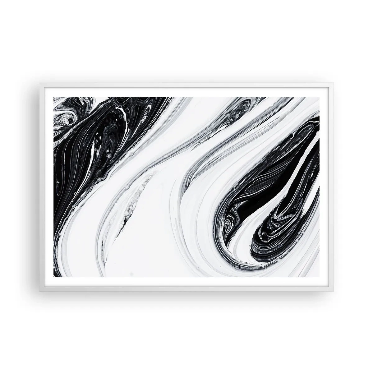 Poster in cornice bianca - L'unione degli opposti - 100x70 cm