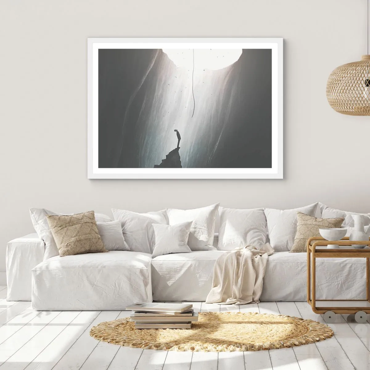 Poster in cornice bianca - C'è sempre una via d'uscita - 40x30 cm