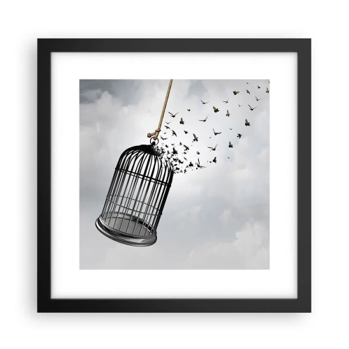 Poster in cornice nera - Fede... Speranza... Libertà! - 30x30 cm
