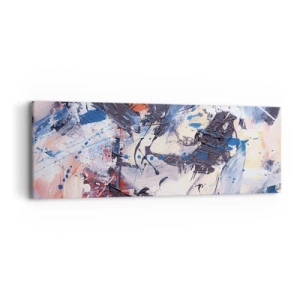 Quadro su tela - Stampe su Tela - La danza folle dell'astrazione - 90x30 cm