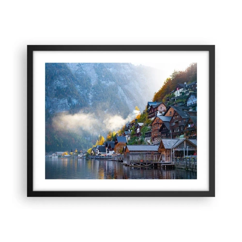 Poster in cornice nera - Atmosfera alpina - 50x40 cm