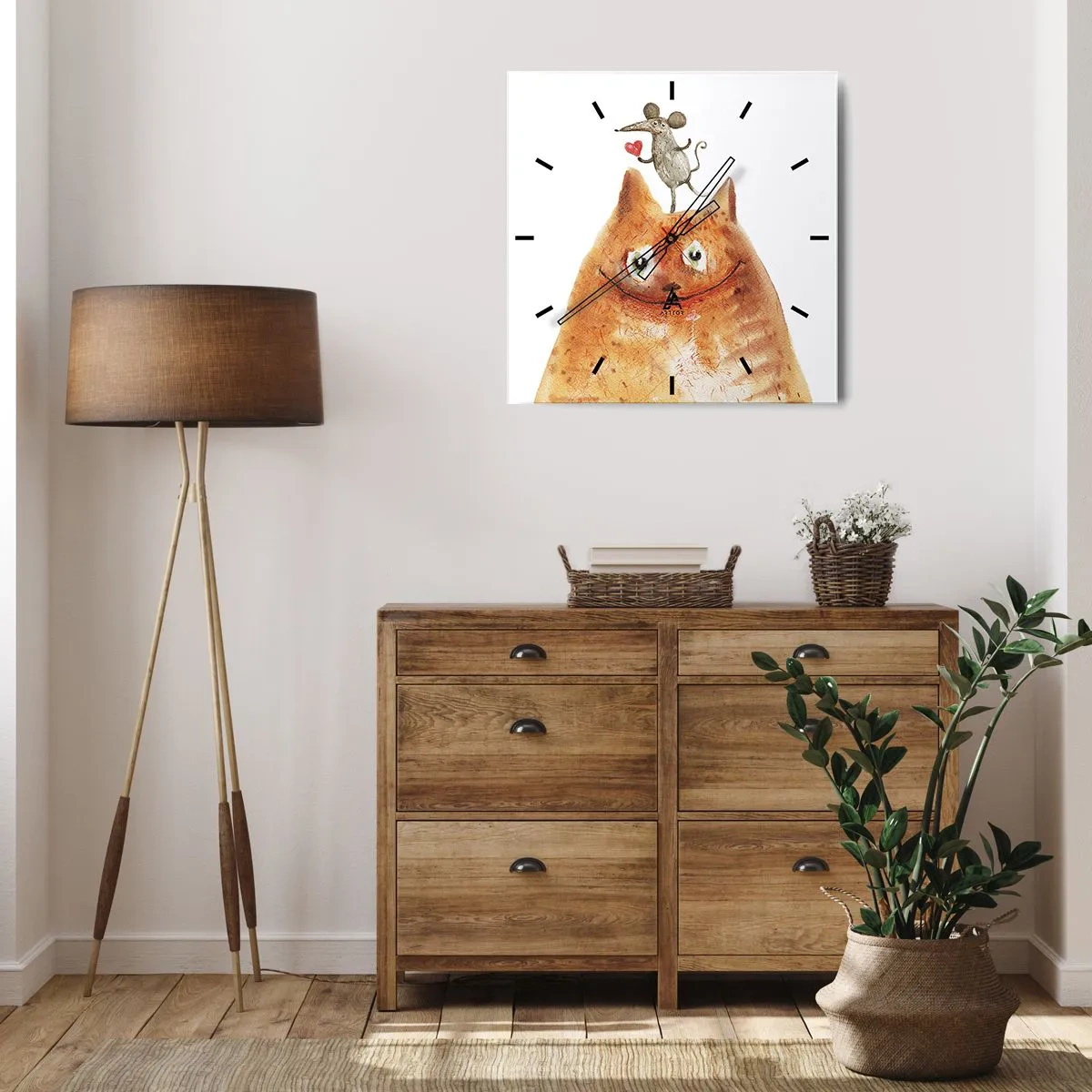 Orologio da parete - Orologio in Vetro - I paradossi dell'amore - 40x40 cm