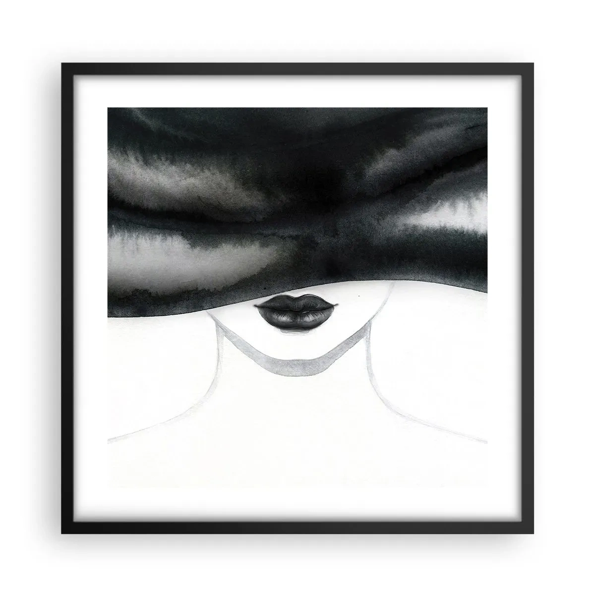 Poster in cornice nera - Il segreto dei sensi - 50x50 cm