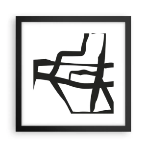 Poster in cornice nera - Struttura bianca e nera - 30x30 cm
