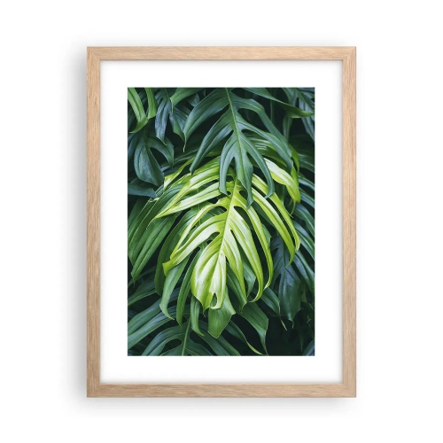 Poster in cornice rovere chiaro - Immergersi nella freschezza - 30x40 cm