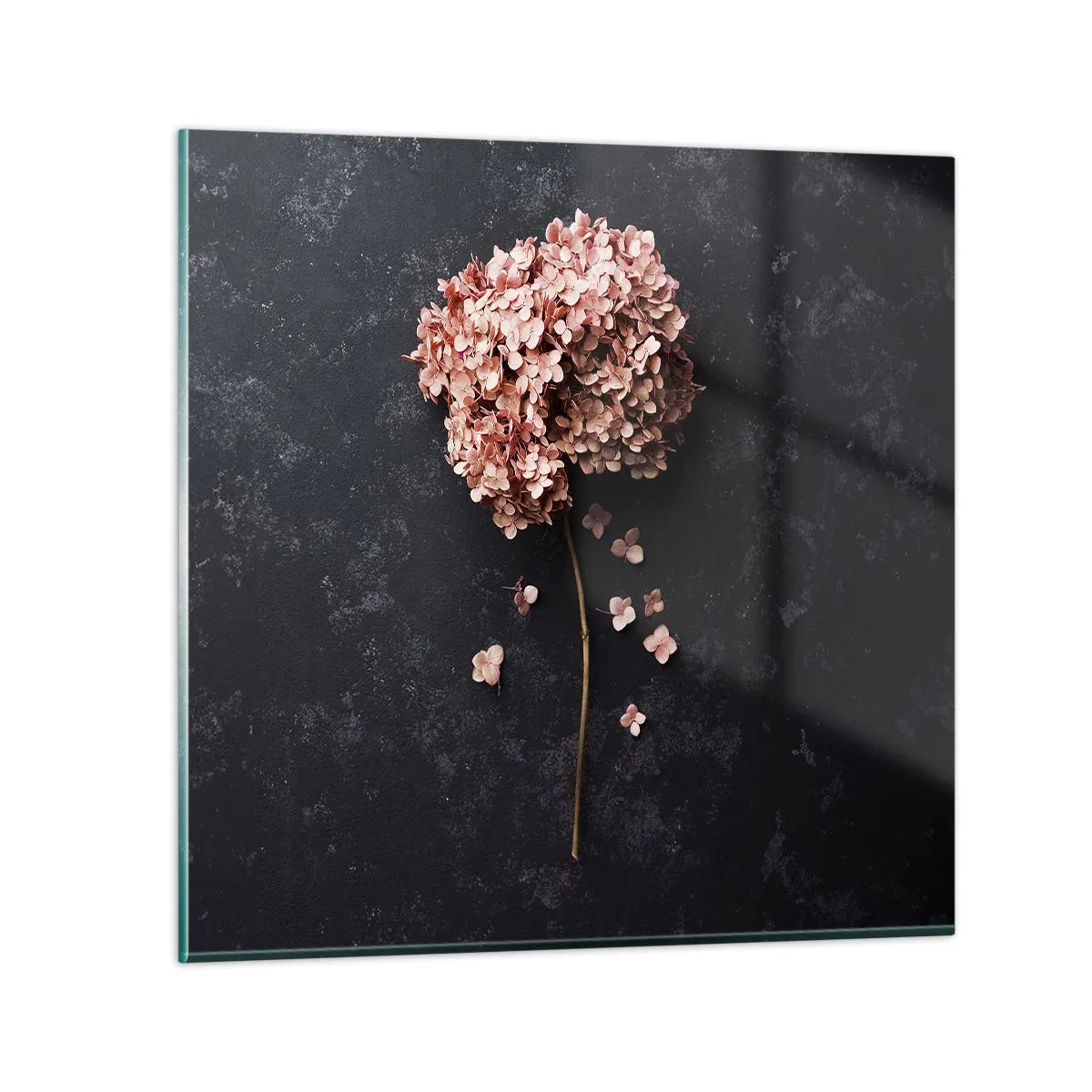 Quadro su vetro - Un vero segno romantico - 70x70 cm