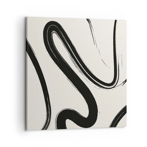 Quadro su tela - Stampe su Tela - Capriccio bianco e nero - 60x60 cm