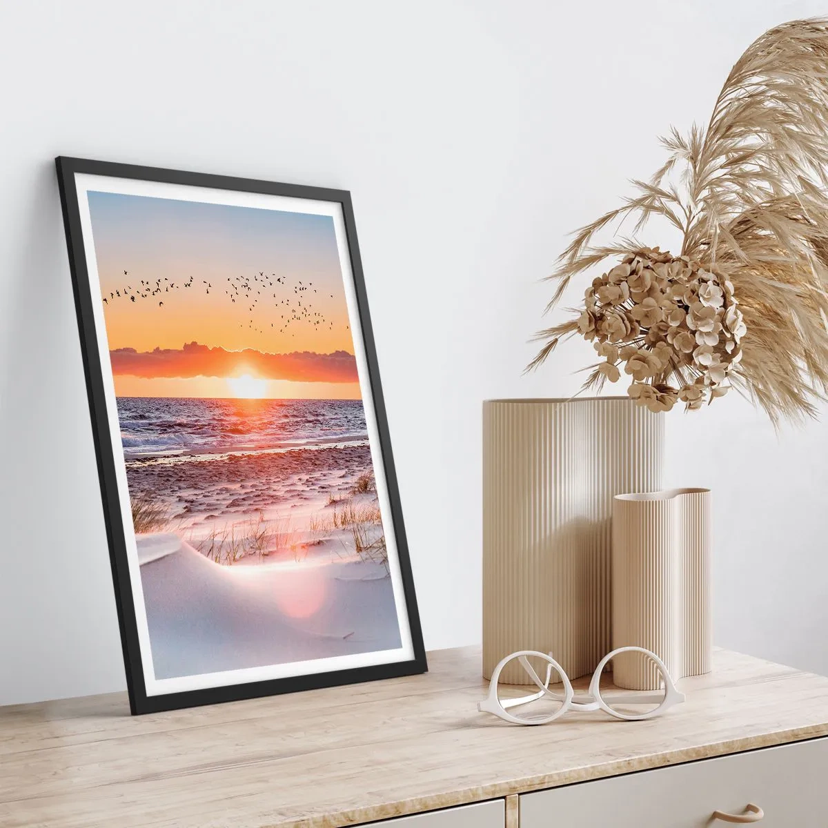 Poster in cornice nera - Paesaggio orizzontale - 61x91 cm