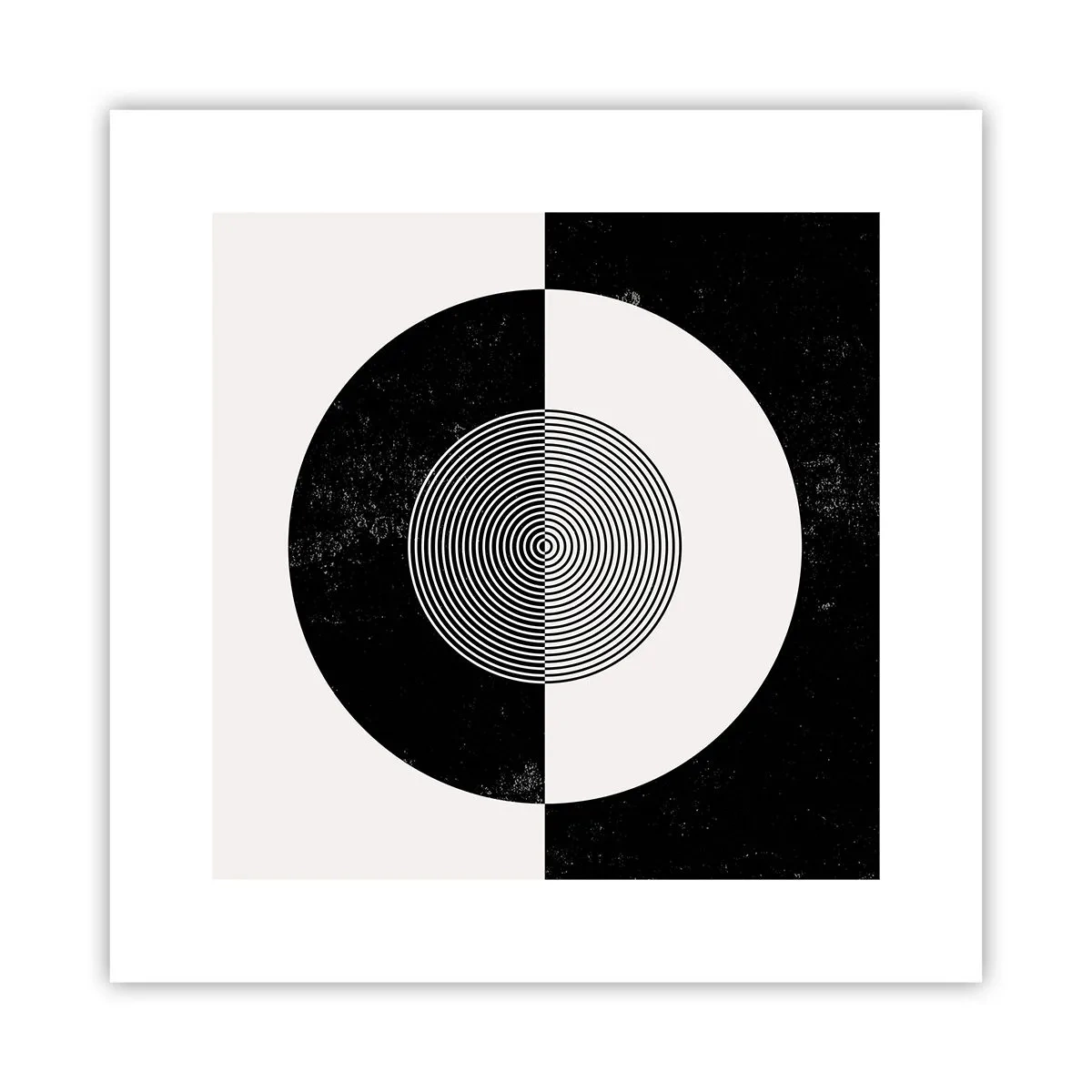 Poster - Armonia in bianco e nero - 30x30 cm