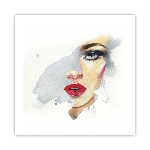 Poster - Riflesso in una goccia d'acqua - 50x50 cm