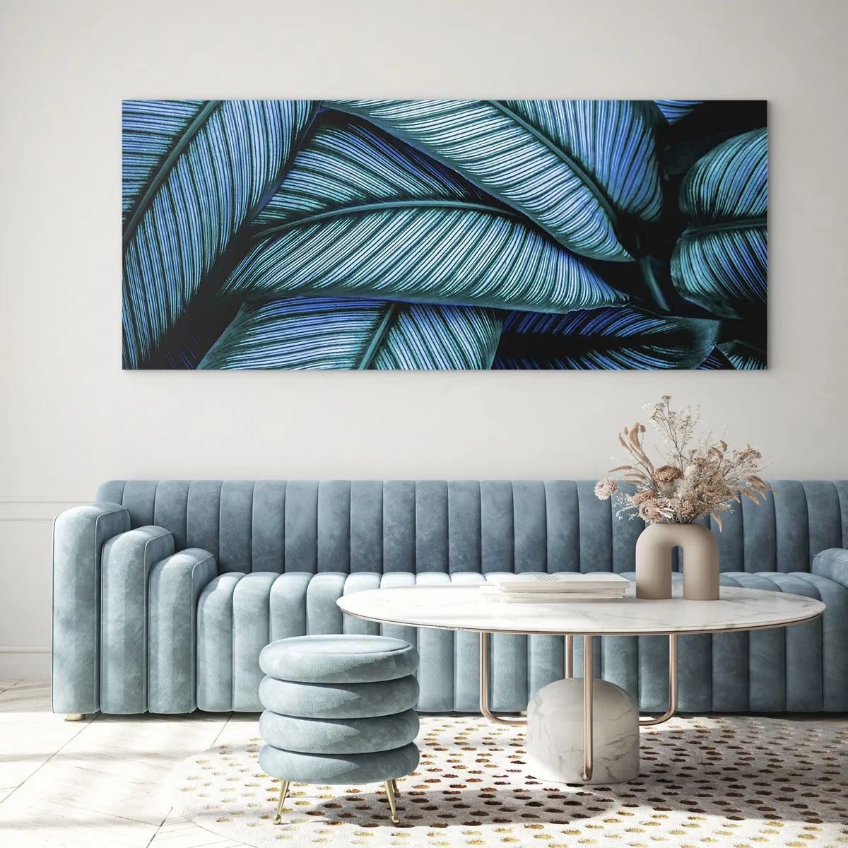 Quadro su vetro - Le linee della vita - 100x40 cm