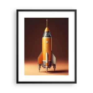 Poster in cornice nera - Si inizia dai sogni - 40x50 cm