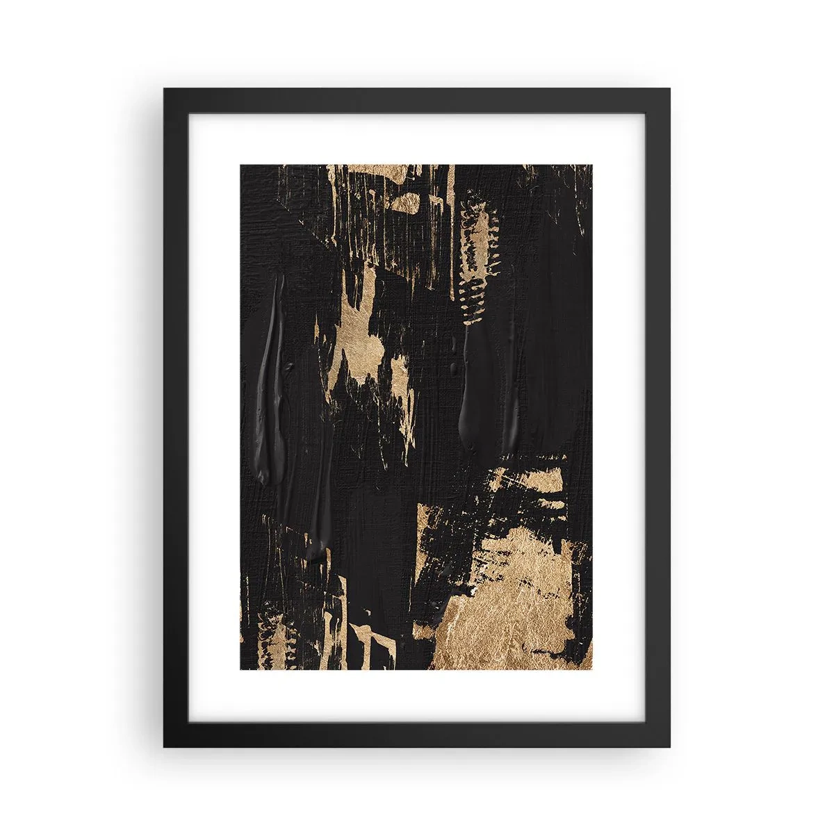 Poster in cornice nera - Tracce del contatto - 30x40 cm