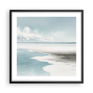 Poster in cornice nera - Marea dolce - 50x50 cm