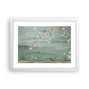 Poster in cornice bianca - Eccoti primavera - 40x30 cm