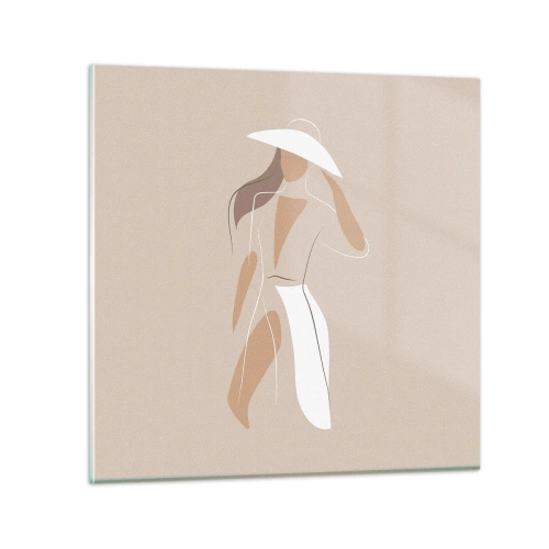 Quadro su vetro - La moda è un gioco - 50x50 cm