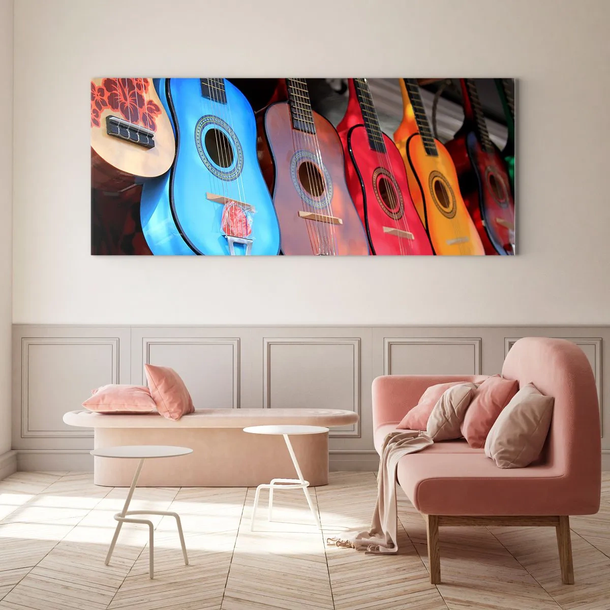 Quadro su vetro - Atmosfera latina - 100x40 cm