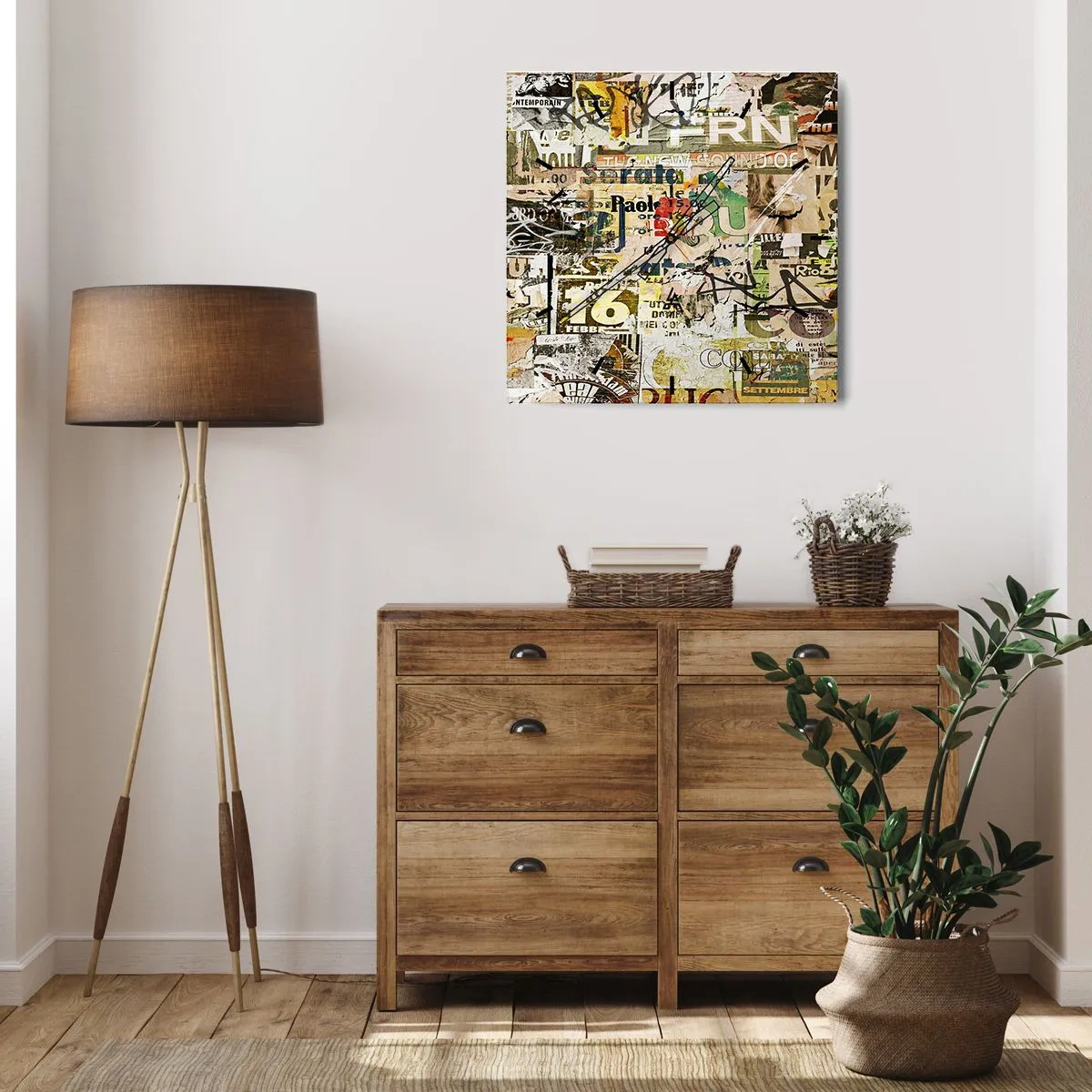 Orologio da parete - Orologio in Vetro - Qualcosa sta succedendo… - 40x40 cm